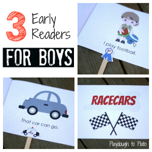 Free Printable Easy Readers for Boys free printable, readers, early literacy, books for boys, ready set read, images
