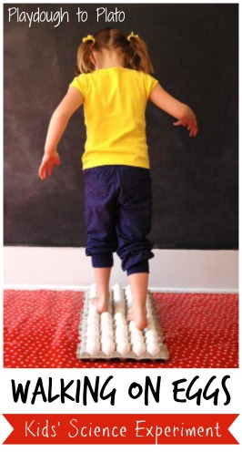 Walking on Eggs - Fun Physics for Kids {Weekend Links} from HowToHomeschoolMyChild.com