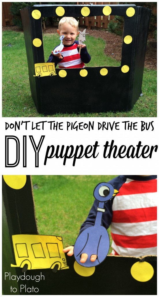 DIY Puppet Theatre for Don't Let the Pigeon Drive the Bus 