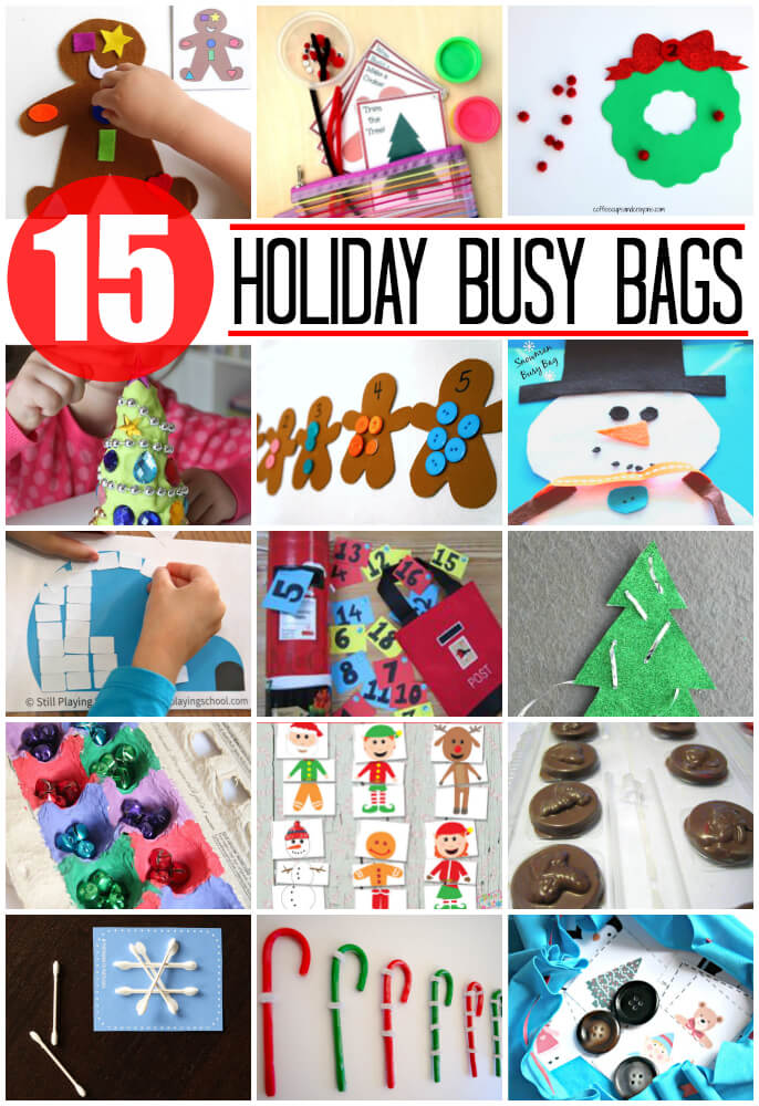 Christmas busy bags for kids