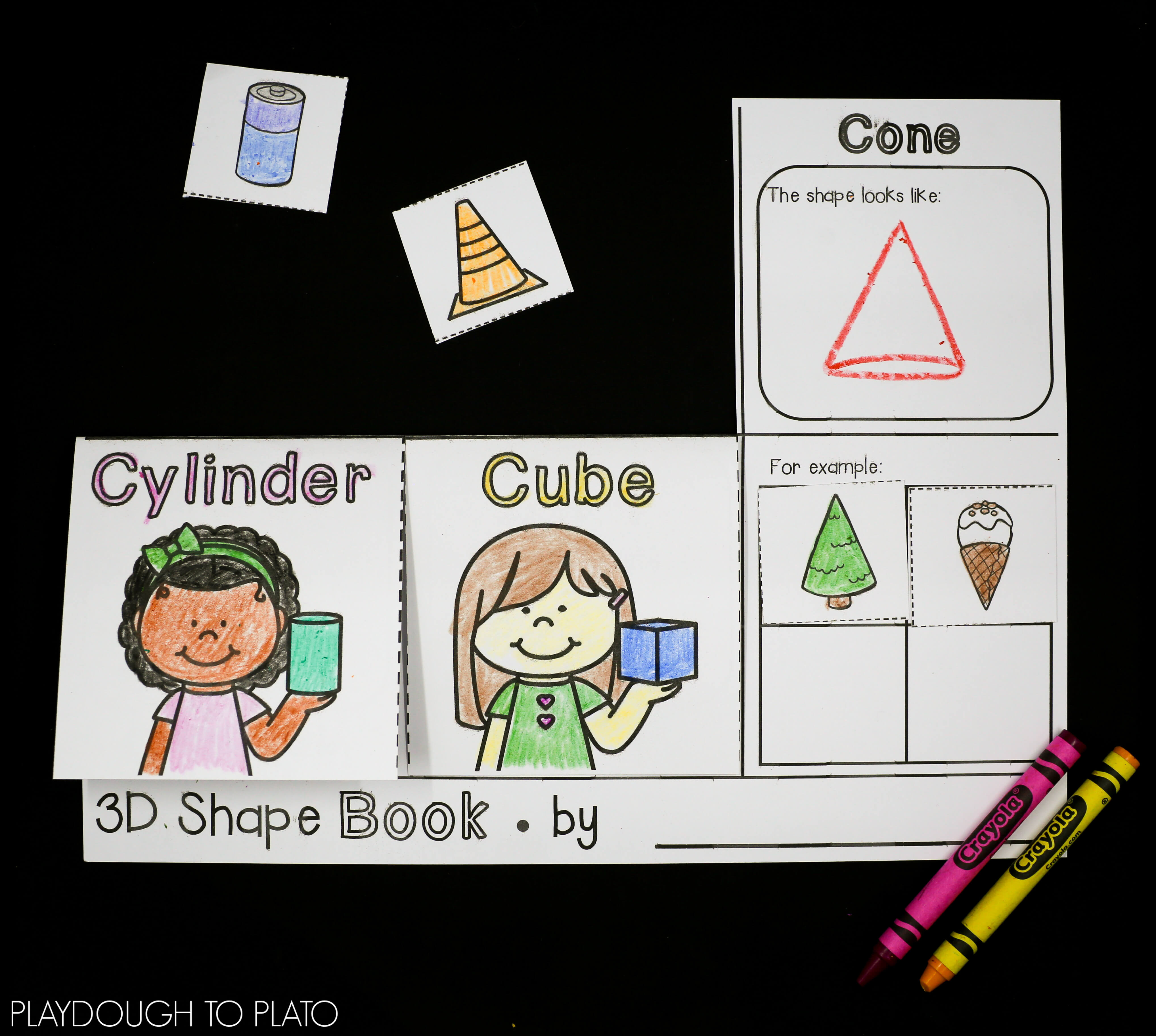 3D Shapes Activity Pack Playdough To Plato