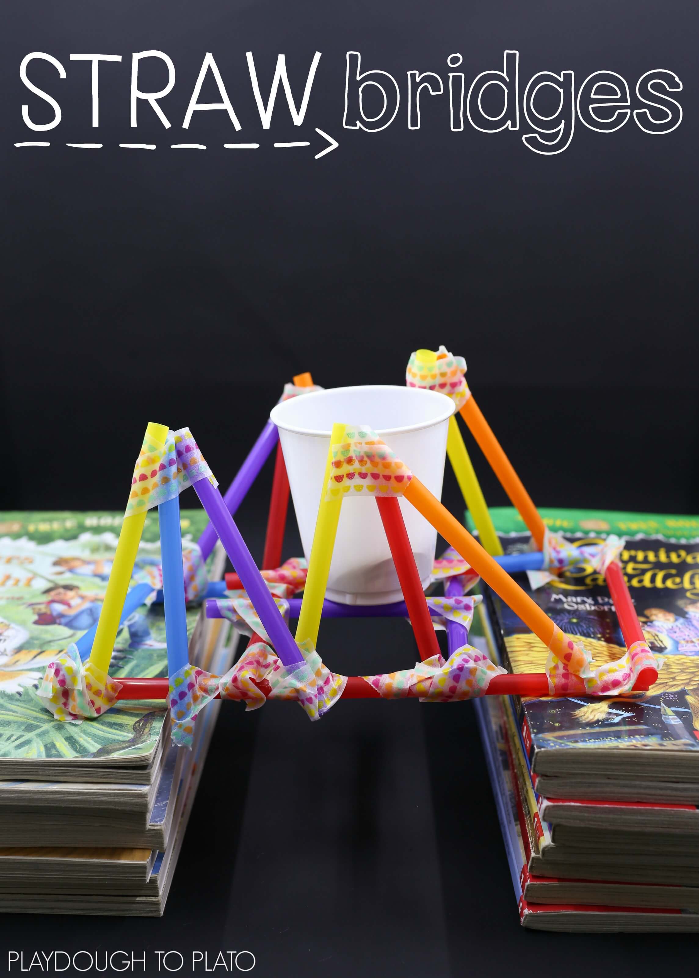 STEM Challenge: Build with Straws - Playdough To Plato