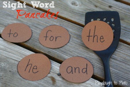 Sight Word Pancakes - Playdough To Plato