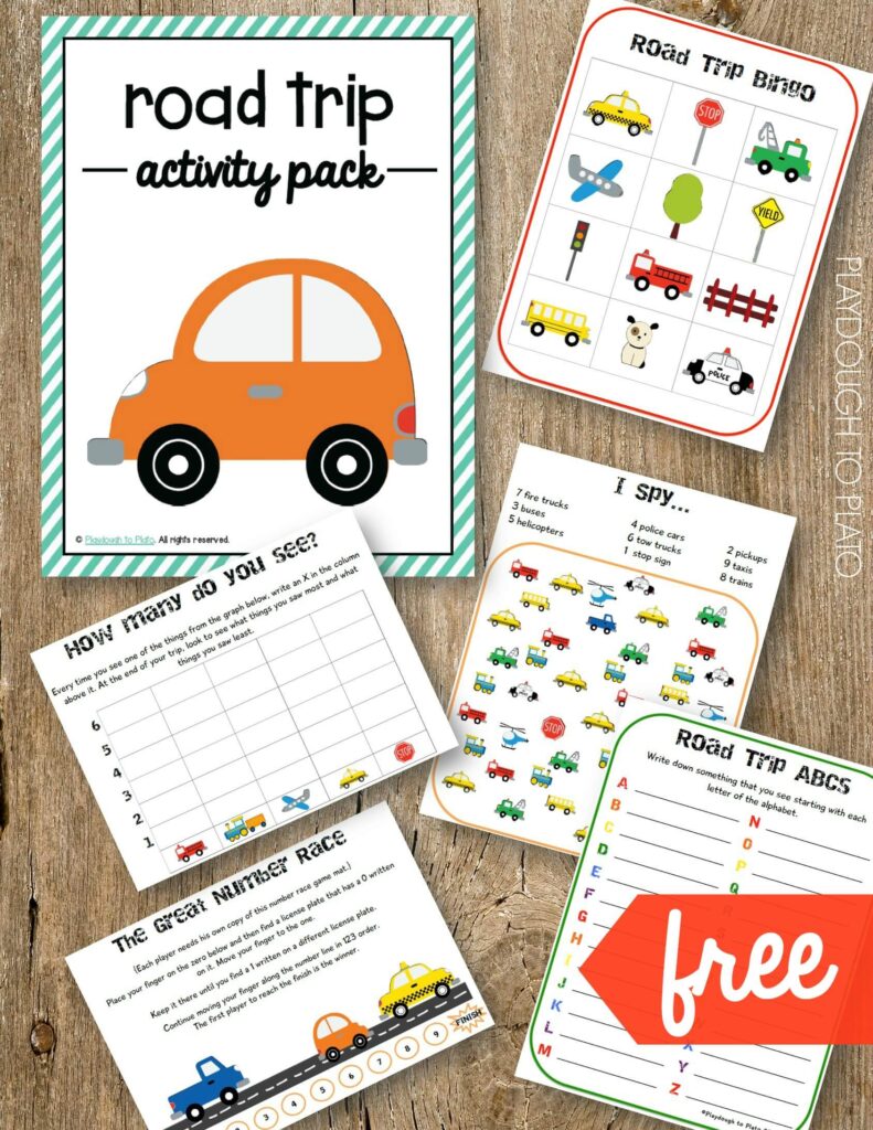 Road Trip Activity Pack