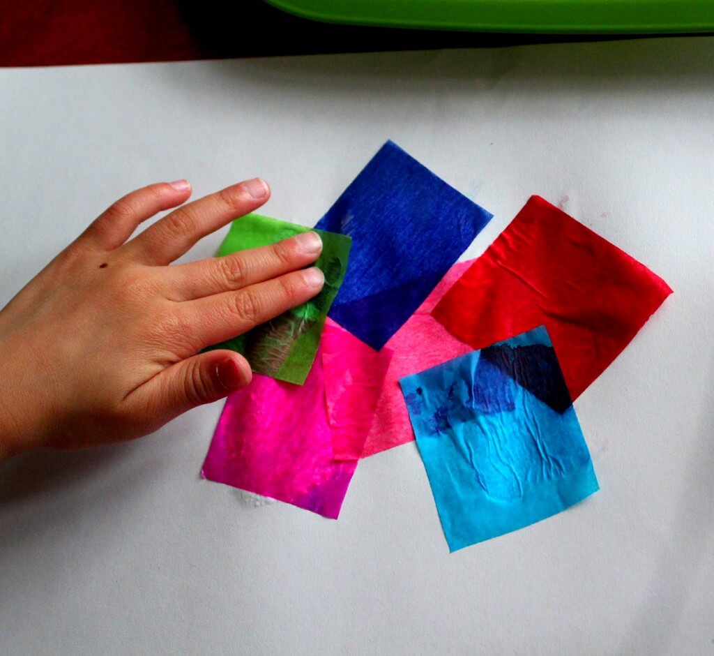 Spring Craft for Kids: Tissue Paper Butterflies {Playdough to Plato}
