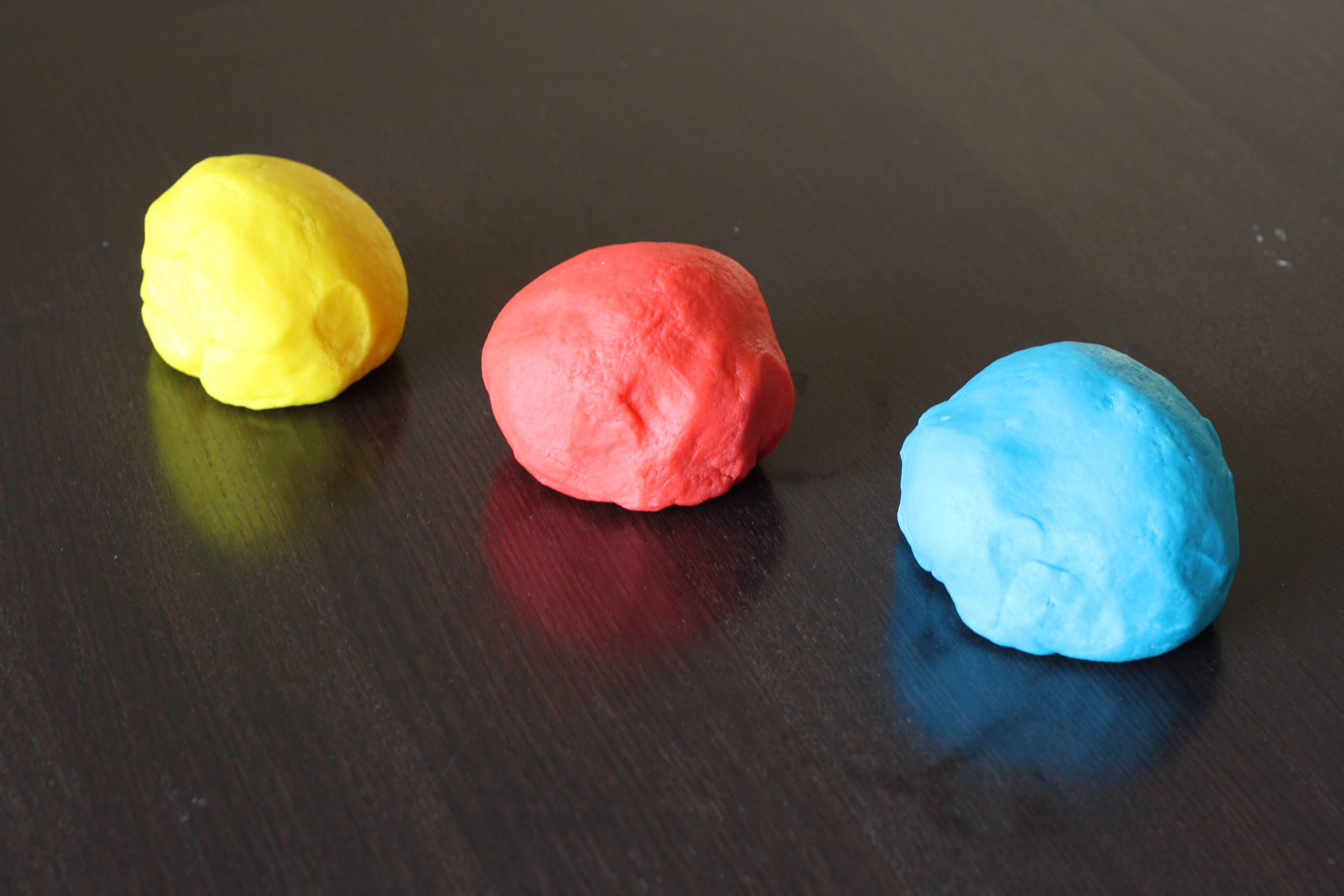 Color Game: Color Mixing with Playdough