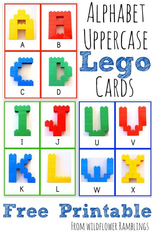 ABC Games: LEGO Cards {Wildflower Ramblings}