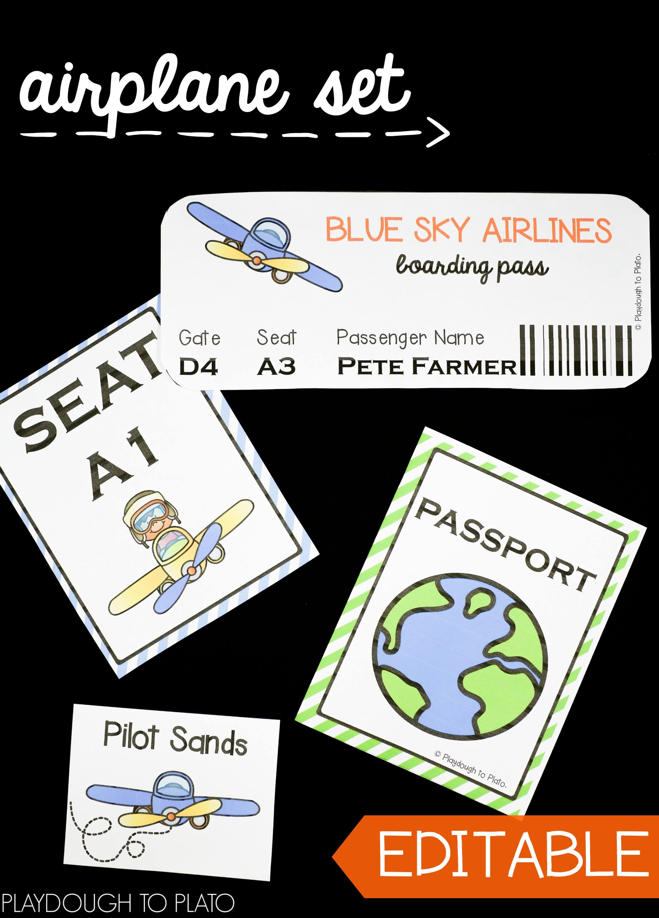 Editable Pretend Play Sets - Playdough To Plato