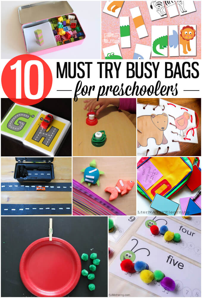 10 Must Try Busy Bags for Preschoolers