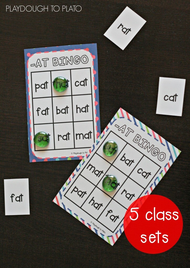 Super fun word family Bingo. 5 class sets included!