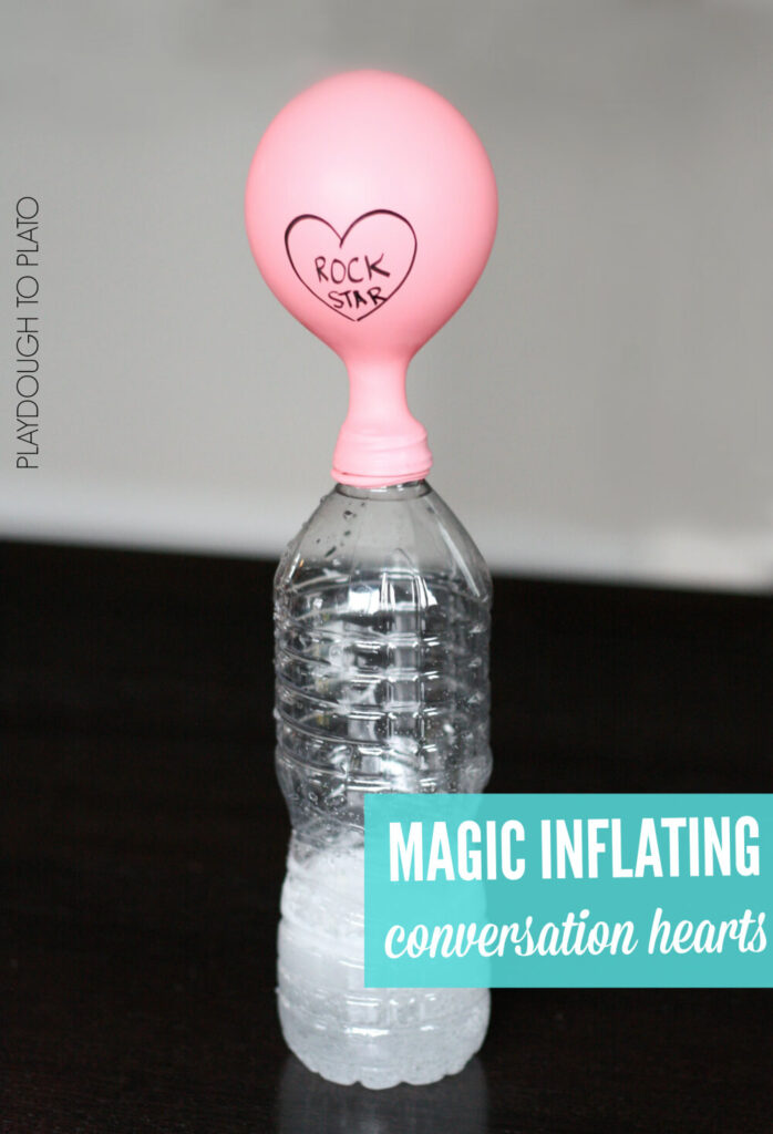 Magic Inflating Conversation Hearts!! Fun Valentine's Day science for kids.