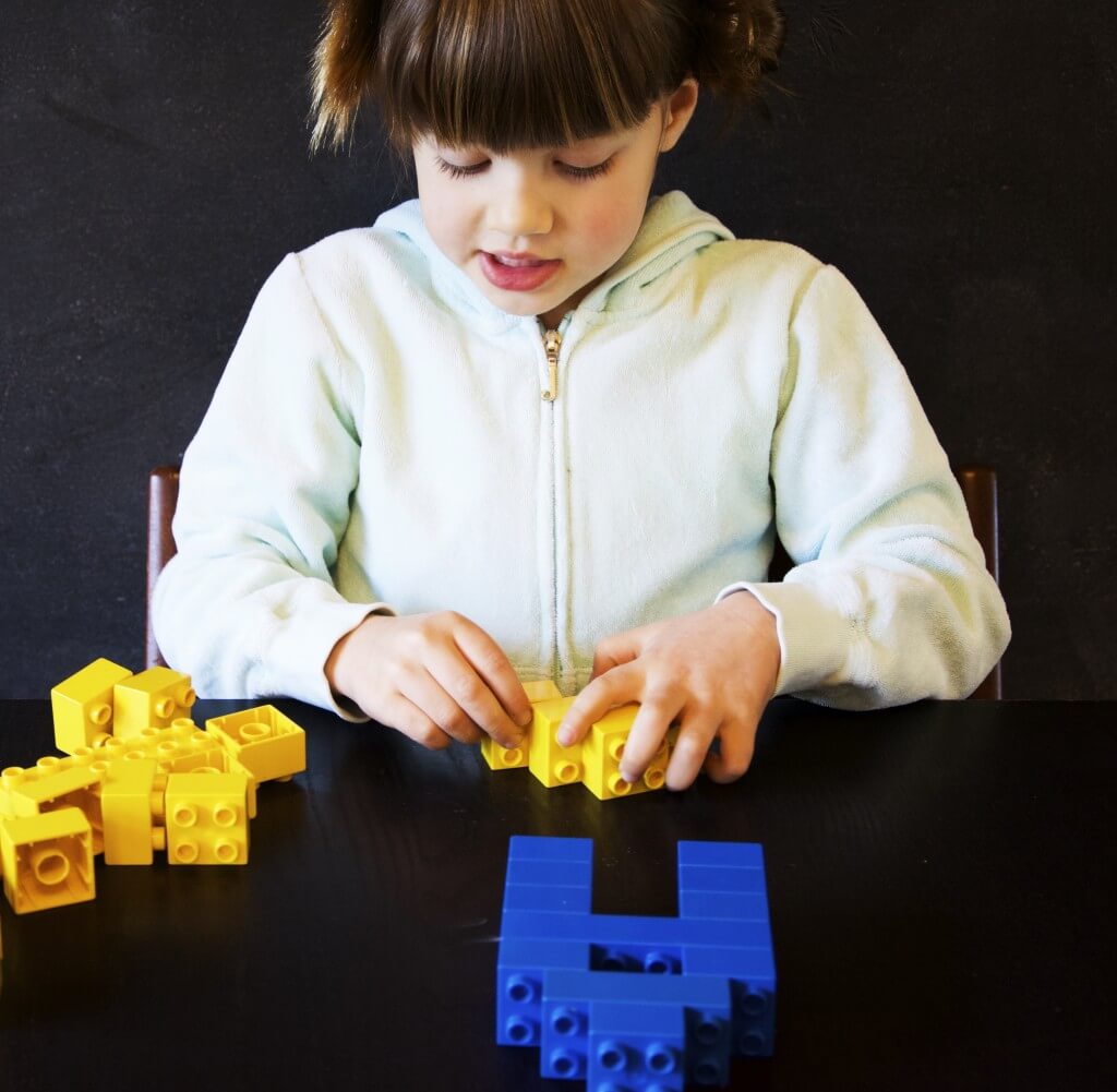 Building LEGO Names - Playdough To Plato