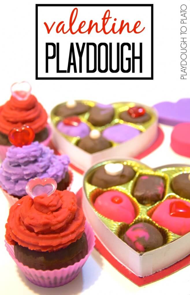 Four awesome valentine playdough recipes.
