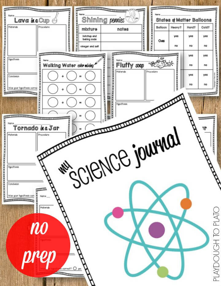 NO PREP science journal plus 30 awesome science experiments!