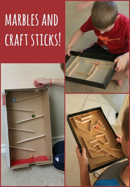 marble-collage Craft Stick Activities