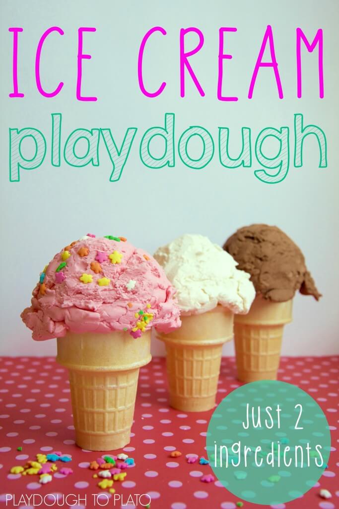 Easy Ice Cream Playdough Recipe