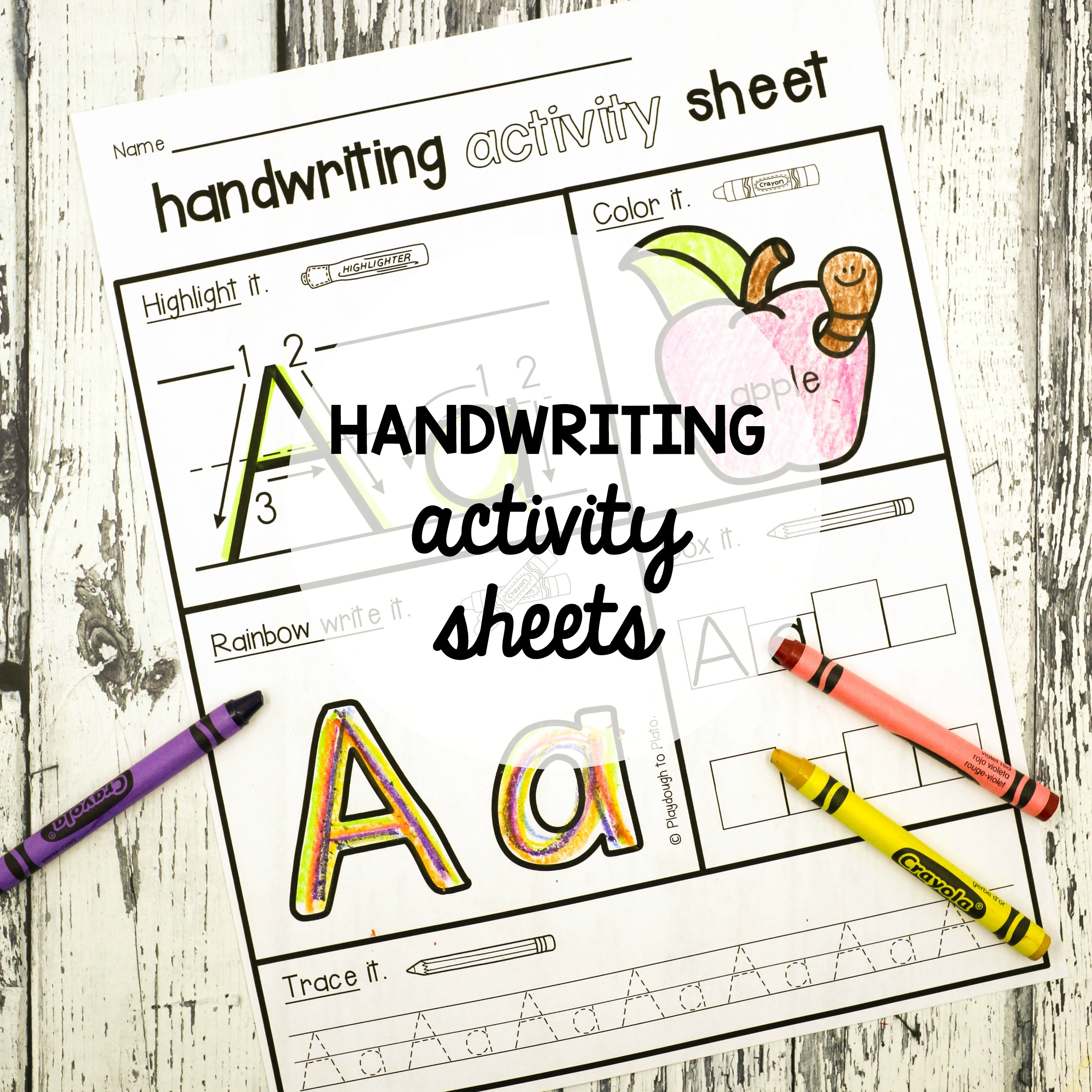 LETTER THEME GROOVED Handwriting Practice Kit Preschool