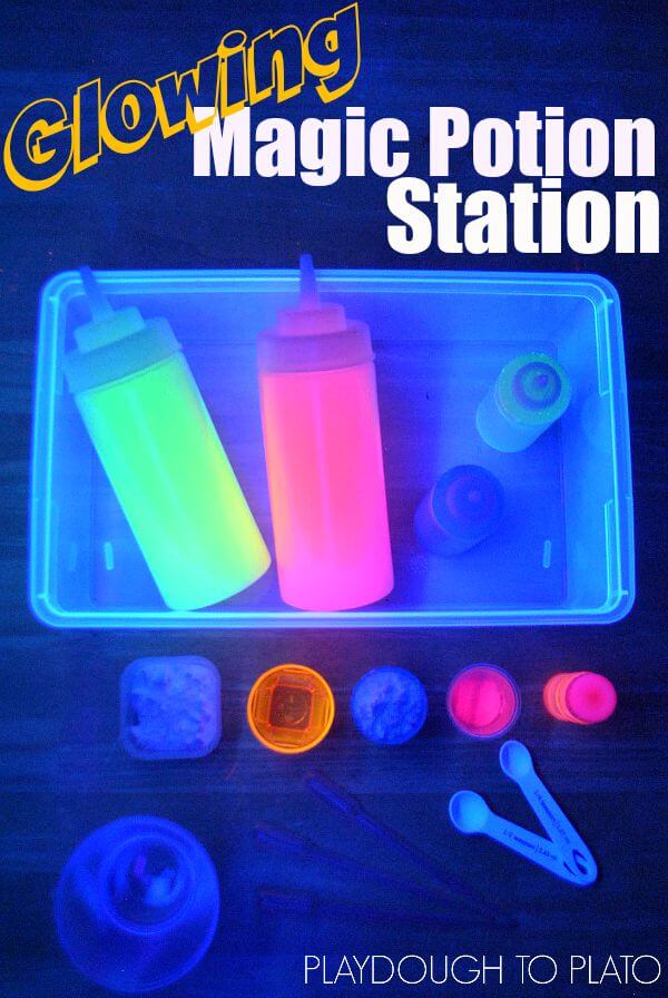 Glowing Magic Potion Station