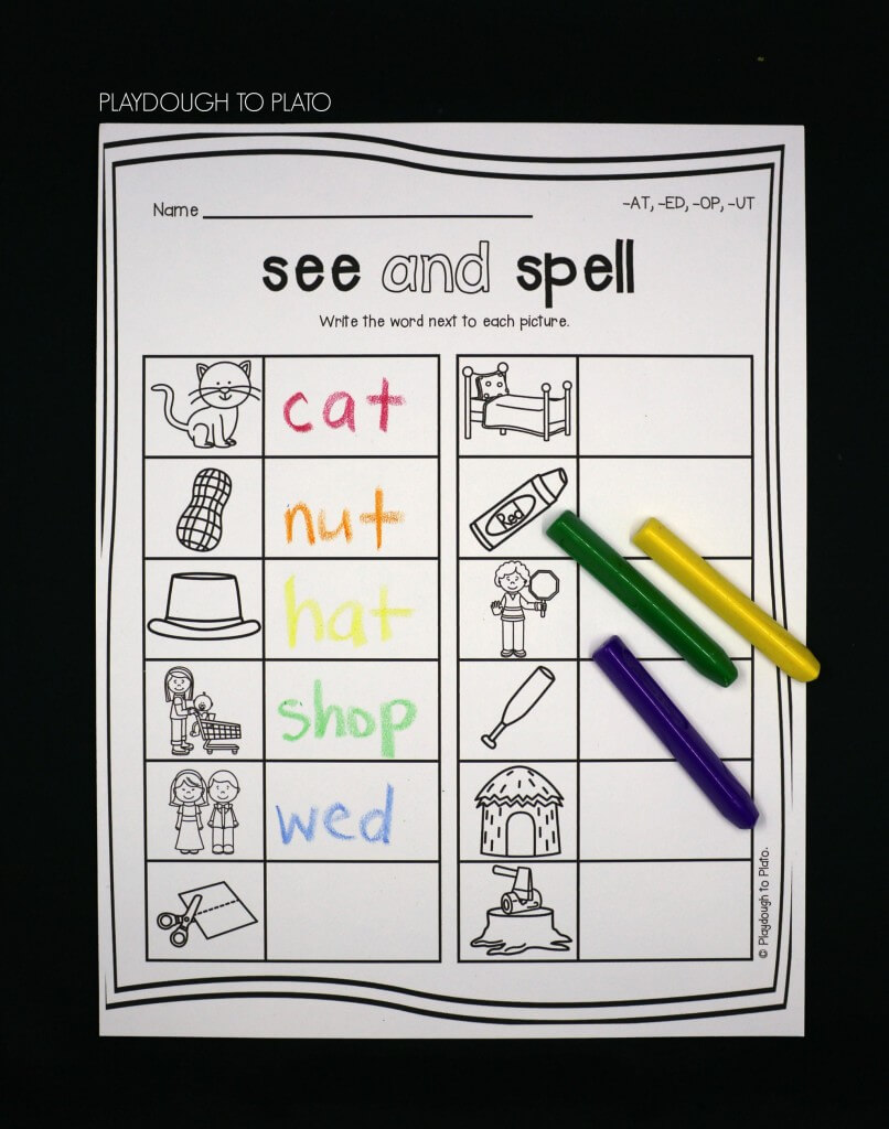 See and Spell Word Families