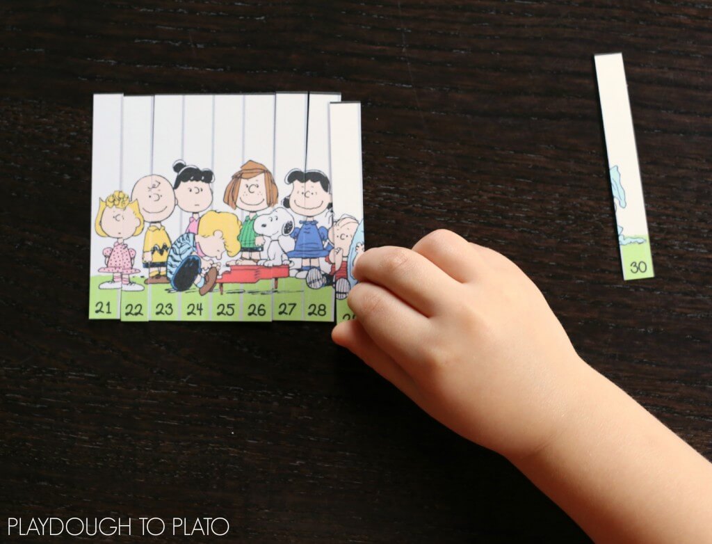 Adorable Peanuts Number Puzzles for 1-40!