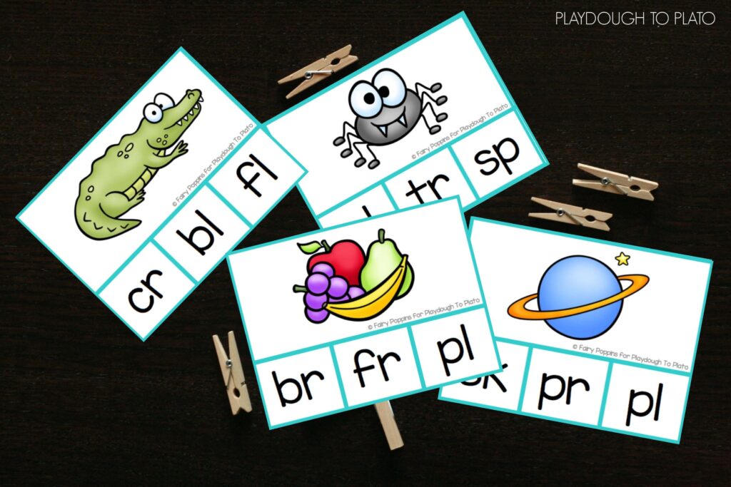 Fun blend clip cards. These would be a great guided reading activity, literacy center, word work station... so many possibilities!