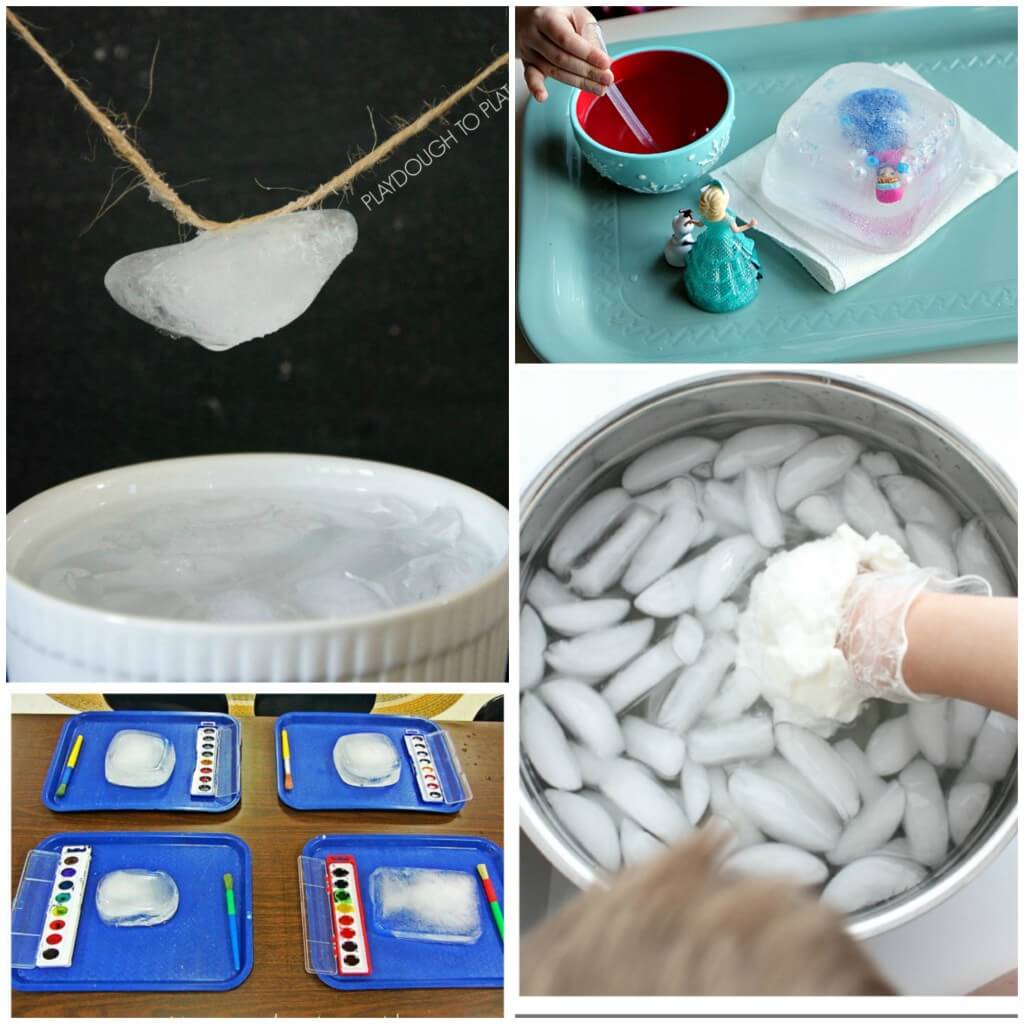 Awesome Frozen science experiments for kids! Make sticky ice, save Anna from a block of ice and more.