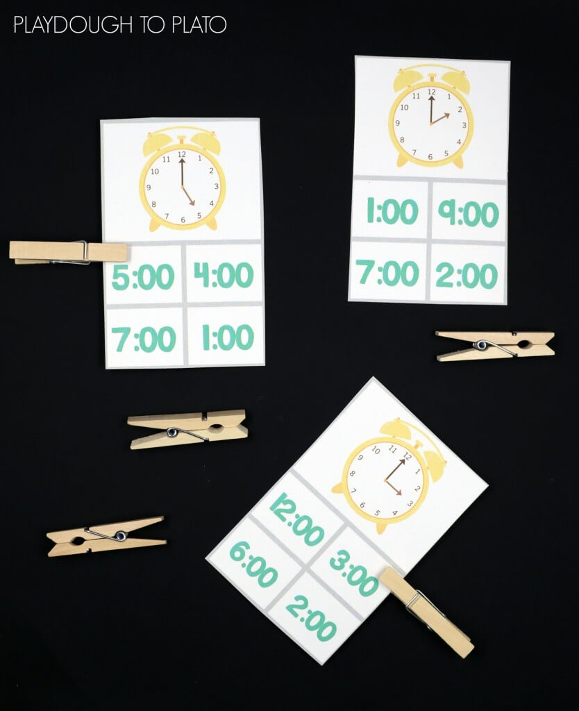 Telling Time Clip Cards! Such a fun way to work on reading a clock.