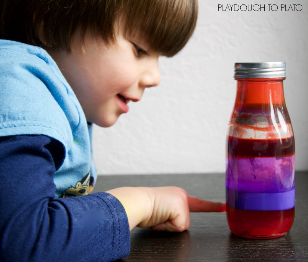 Such a fun science experiment for Valentine's Day! Make a bottle of love potion.