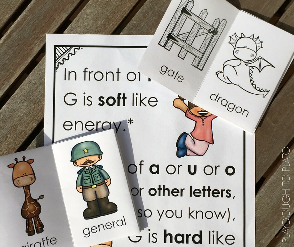 These free activities will give your kids lots of practice with hard and soft G letter sounds!