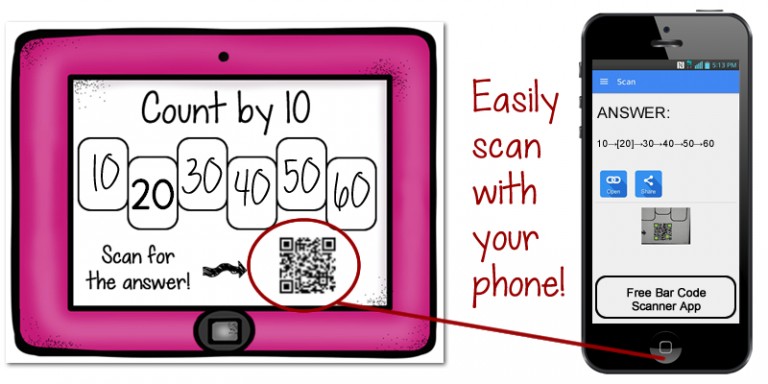 Skip Counting with QR Codes! - Playdough To Plato