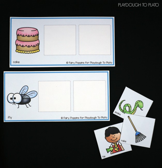 FREE Rhyming Picture Mats. What a fun rhyming activity for preschool or kindergarten.