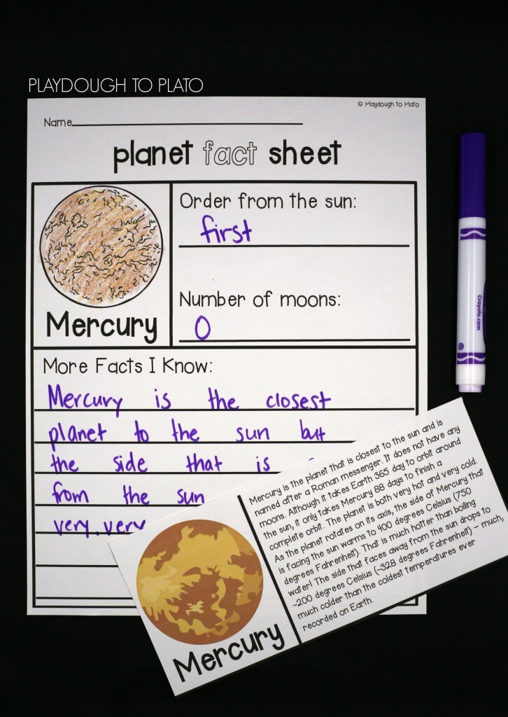 Study each planet in depth with ready to read fact cards and planet fact sheets.