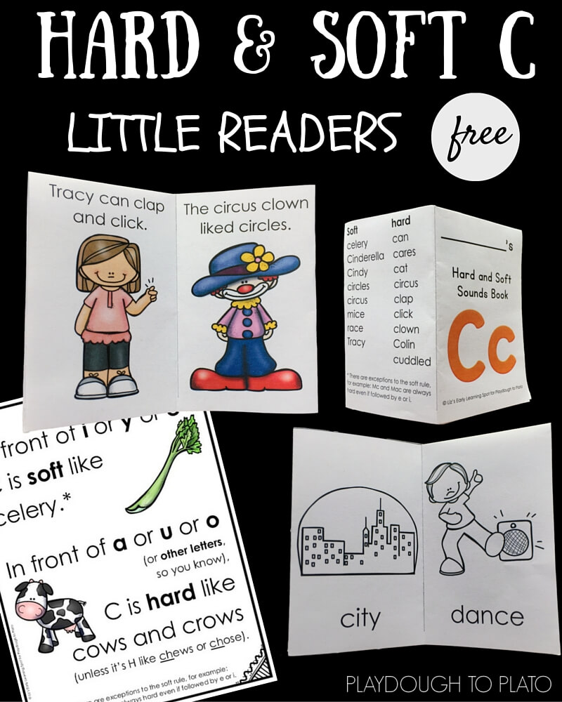 These free soft and hard C little readers are great for differentiating between the two C sounds.