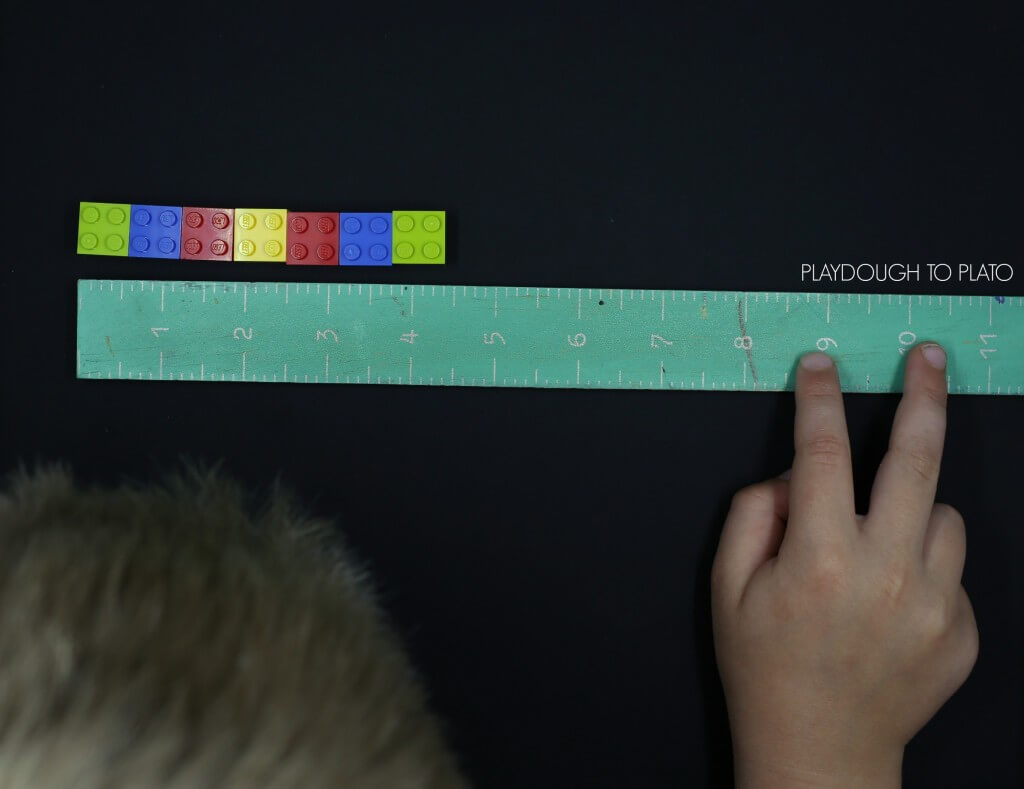 LEGO measuring activity for kids