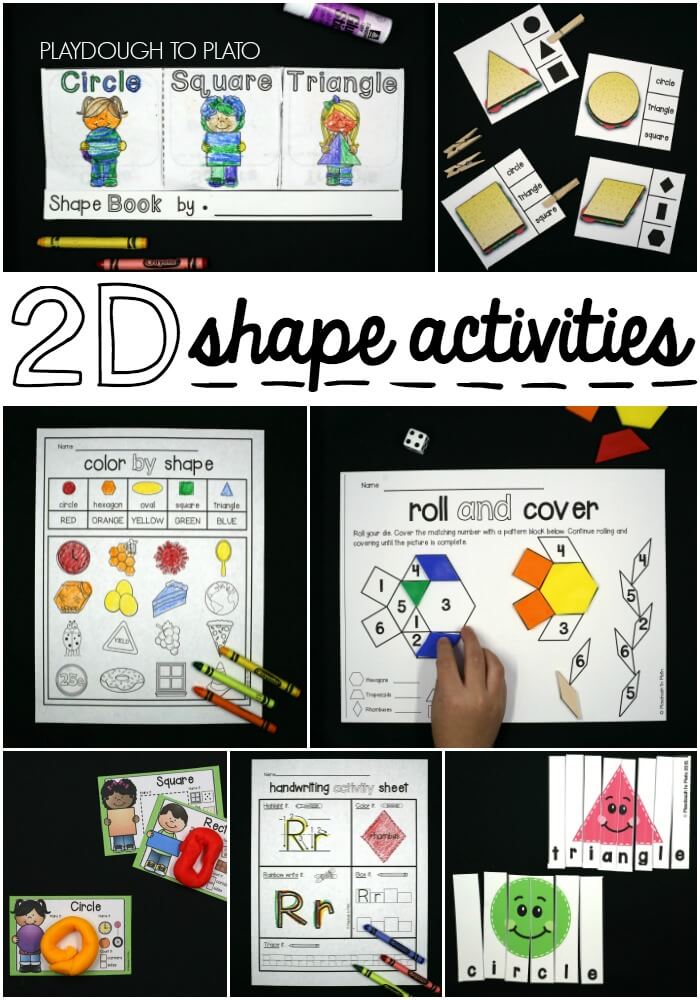 Super fun 2D shape activities for kids!