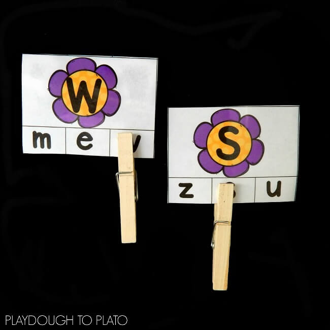 flower alphabet match 1