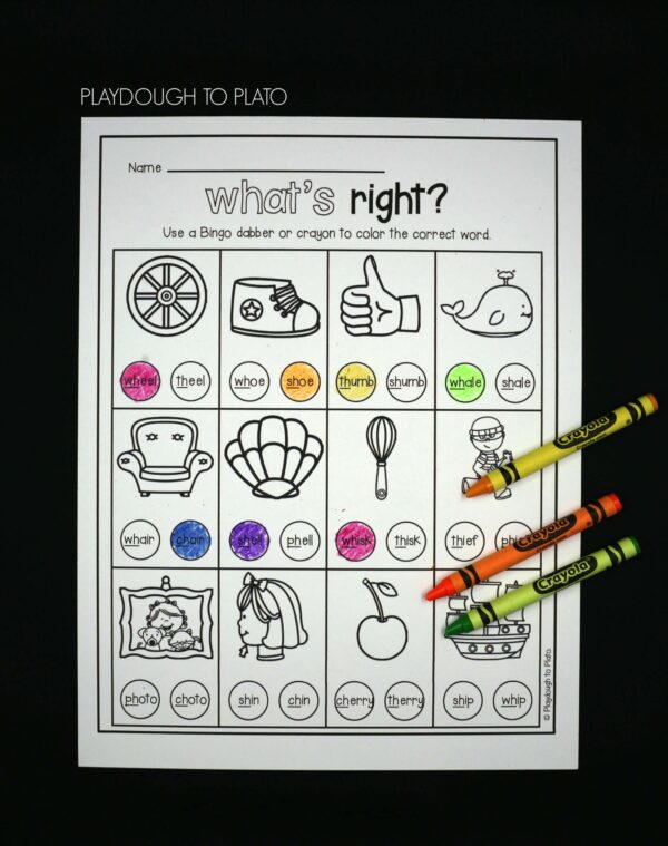 Beginning Digraph Activities - Playdough To Plato