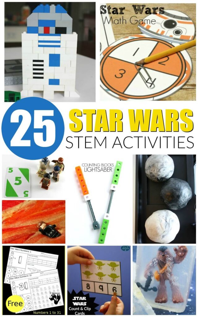 Star Wars lovers will adore these educational and fun Star Wars STEM activities! Get geeky and learn with these hands-on ways to learn with Star Wars.
