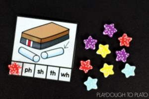 Digraph Clip Cards - Playdough To Plato