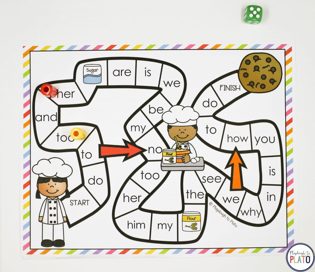 Editable Cookie Word Work Game by Playdough to Plato 