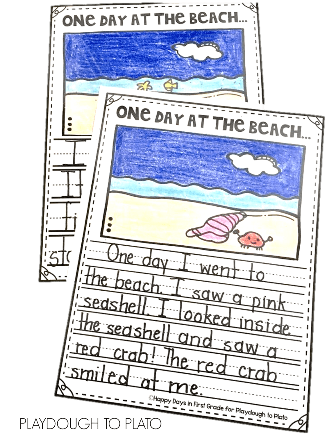 creative writing about the beach