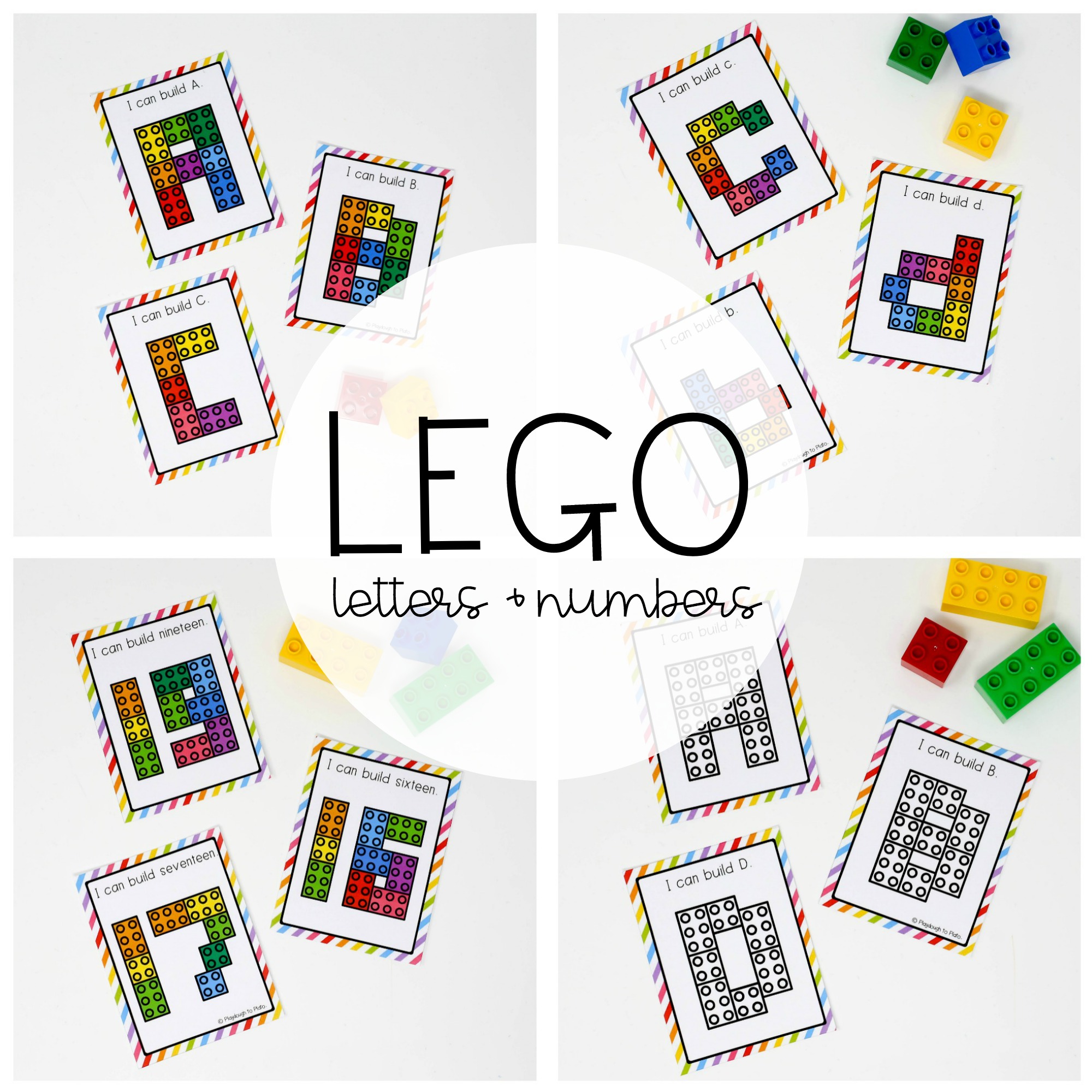 Building Block Letters and Numbers
