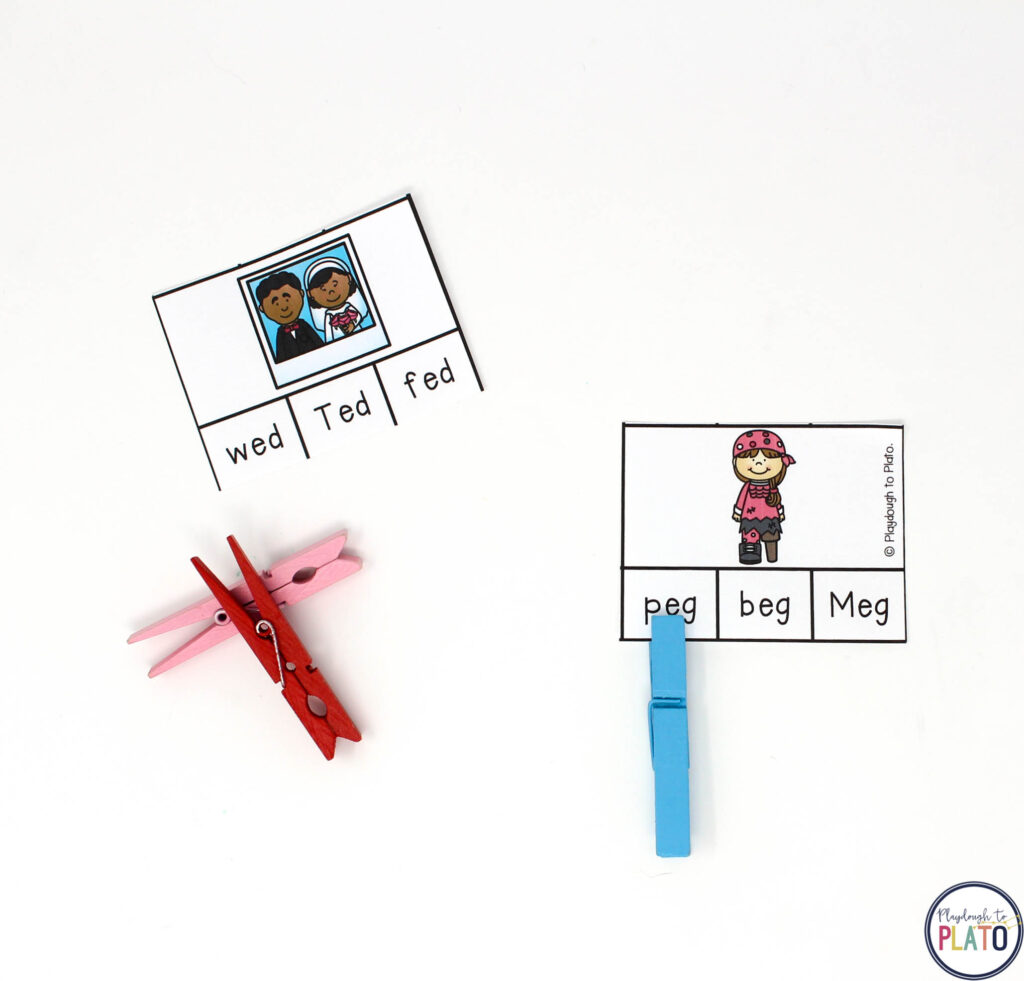 Or dig out the clothespin for these review clip cards. 