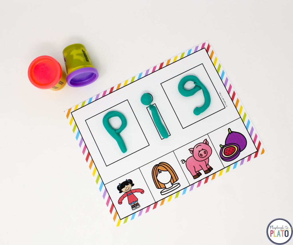 Pull out the playdough and practice spelling I word families with these playdough mats. 