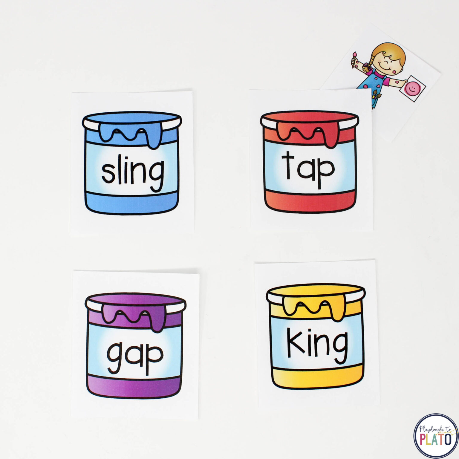 Short Vowel Word Family Centers - Playdough To Plato