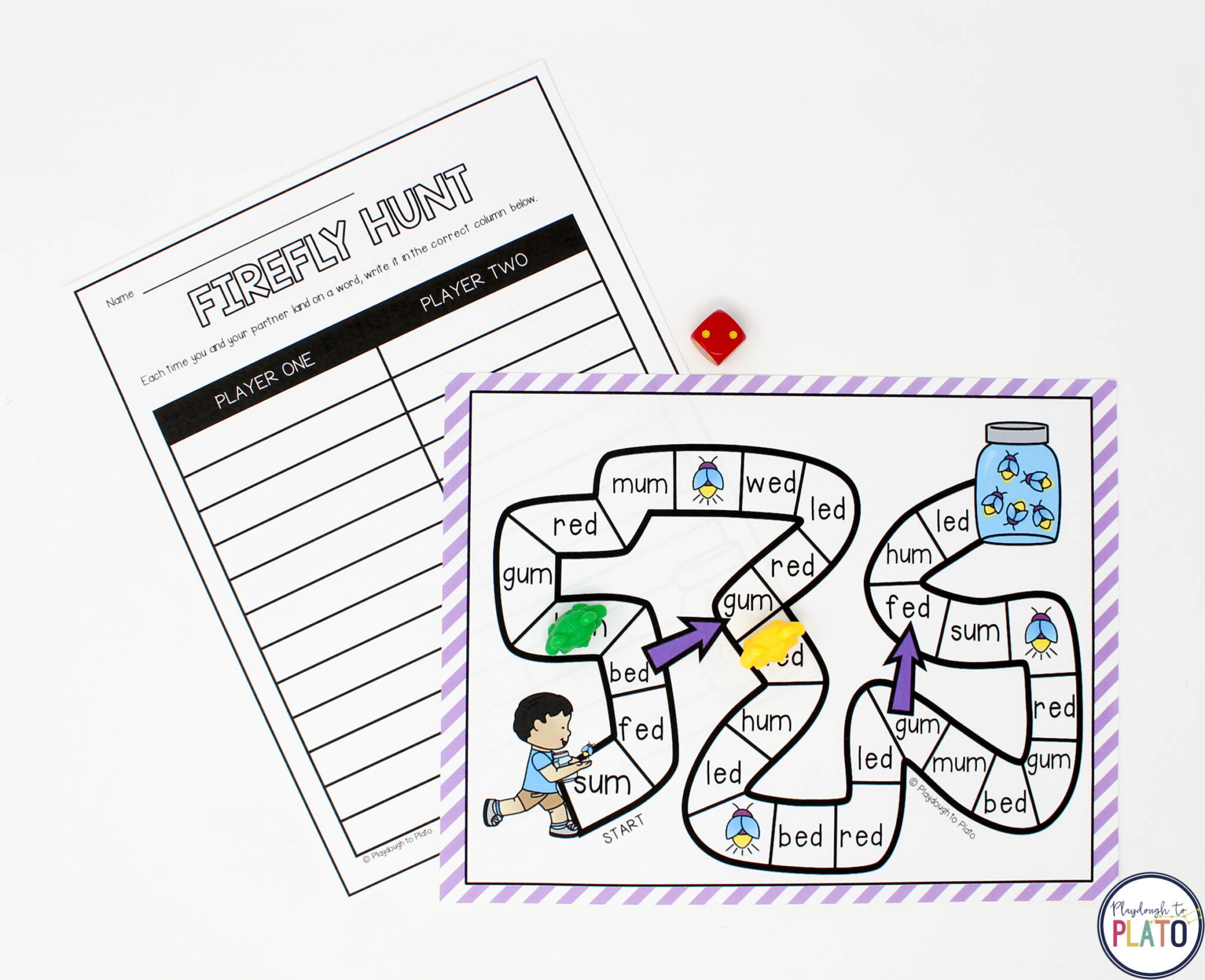 Short Vowel Word Family Centers - Playdough To Plato
