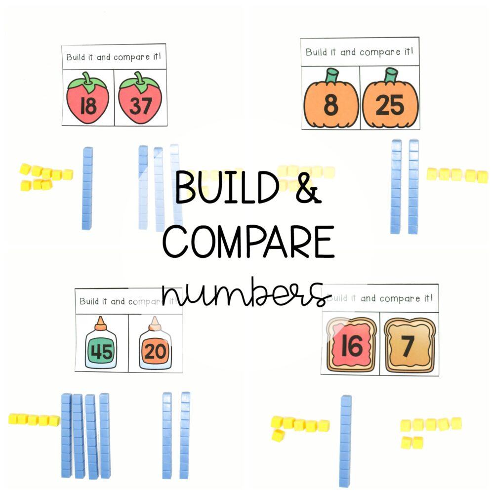 Build and Compare Numbers - Playdough To Plato