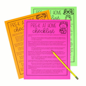 Pre-K Learning Checklists