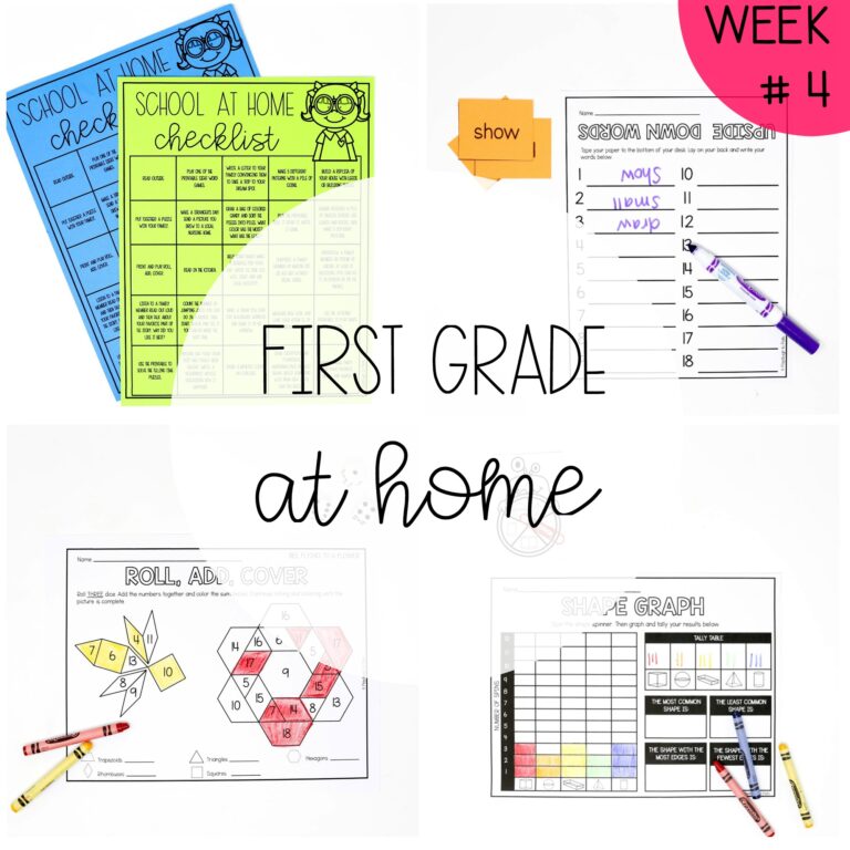 First Grade at Home – Week Four