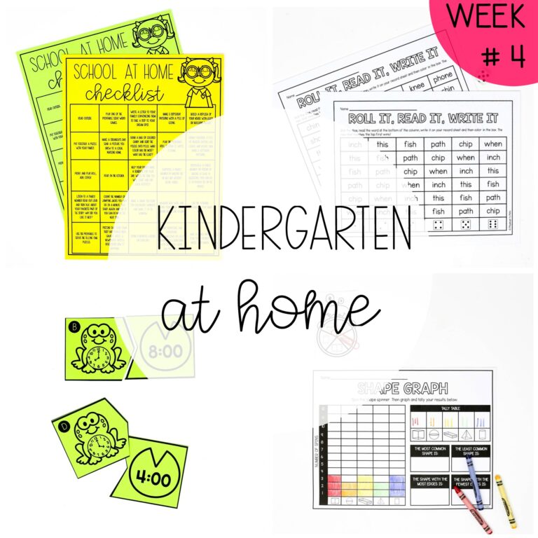 Kindergarten at Home – Week Four